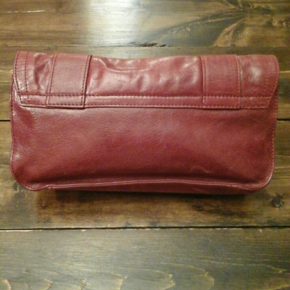 Womens Red Leather Clutch Purse - Picture 2 of 8